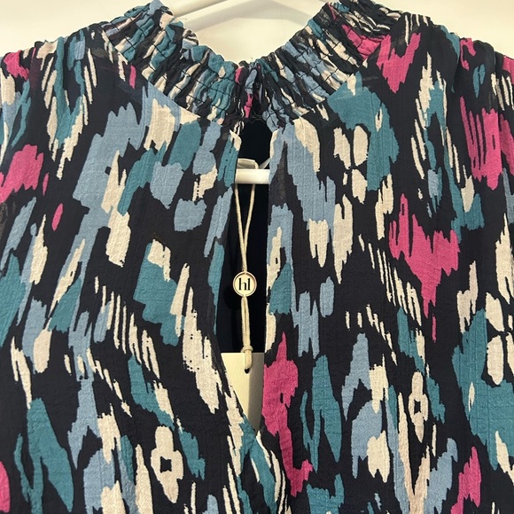 NWT Heartloom Celeste Vibrant Flutter Ruffle Long Sleeve Dress from Revolve - Picture 4 of 11